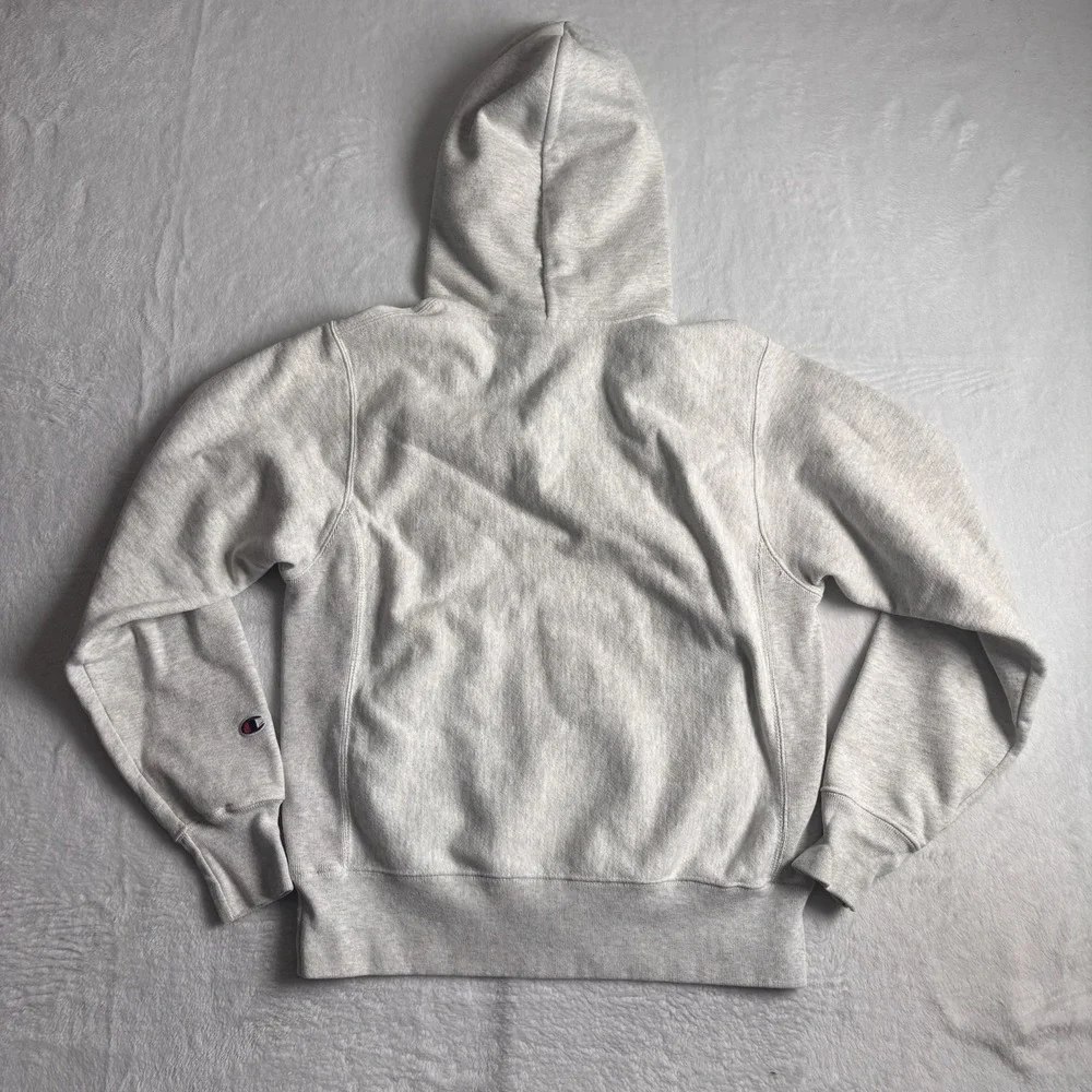 Champion Reverse Weave Pullover Long Sleeve‎ Fleece Hoodie Stains Men's Small *